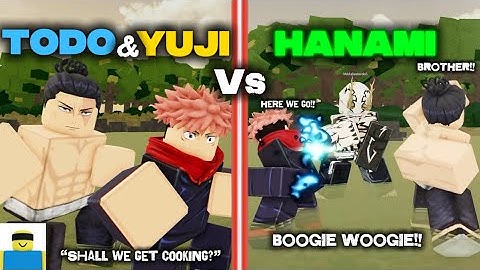Yuji & Todo vs HANAMI in Jujutsu Shenanigans (Roblox JJS)
