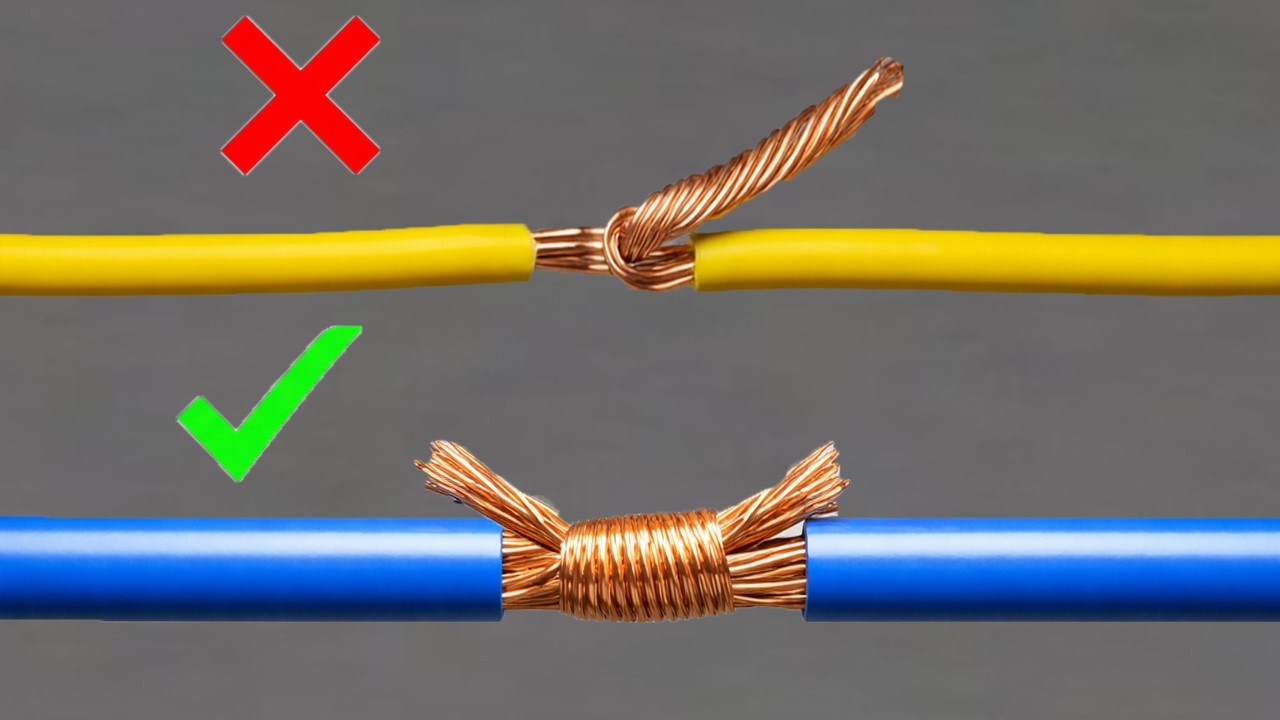 The best way to professionally connect electrical wires (step by step) - YouTube