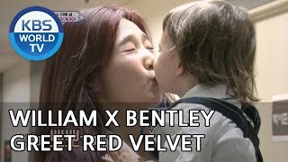 William and Bentley greet Red Velvet with hugs and kisses [The Return of Superman/2018.10.14]