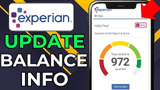 HOW TO UPDATE BALANCE INFORMATION ON EXPERIAN CREDIT REPORT (2026)
