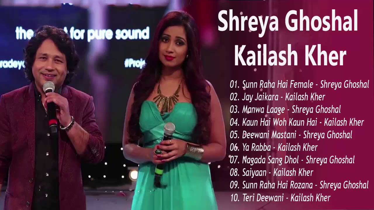 Shreya Ghoshal and Kailash Kher Songs   Hindi Songs Collection 2021  Audio Jukebox  Richard Roach