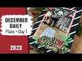 December Daily 2023 Organization, Plans + Day 1 | Scrapbooking Idea