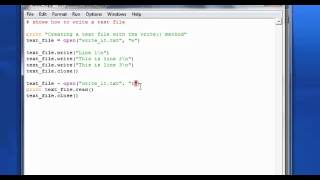 Basic Python Tutorial 24 - Writing in a text file