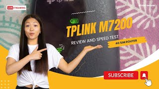 TP Link MiFi M7200 Hotspot 4g Sim LTE Router Review and Speed Test #tplinkwifi #tplinkrouter #LTE