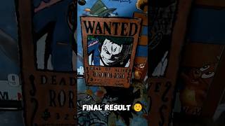 Making wanted poster in one pice for Zoro 😍😍😍 #art #animeeart #luffydrawing #drawing