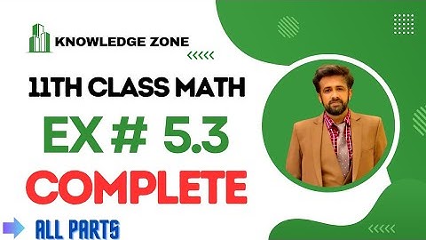 11th class math chapter 5 || 1st year math exercise 5.3 question number 1 to 8