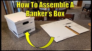 How To Fold a Banker&#39;s Box (Step by Step Tutorial)