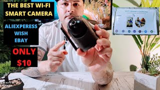 The best cheapest Wi-Fi smart security camera $10 from WISH AliExpress EBAY with 90° turn