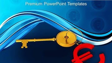 golden key with euro symbol background powerpoint templates ppt backgrounds for slides 0213