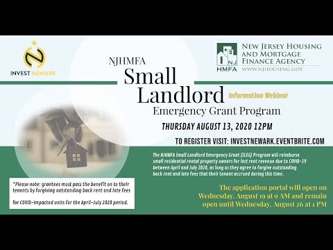 NJHMFA: Small Landlord Emergency Grant Program