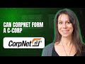 Can CorpNet Form A C Corp Can CorpNet Form A C Corp