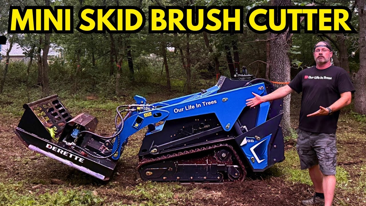 Testing the Cheapest Mini Skid Steer Brush Cutter on the Market