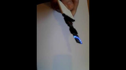 Charlieplex, 5x4 charlieplexed blue led matrix, arduino, Attiny85
