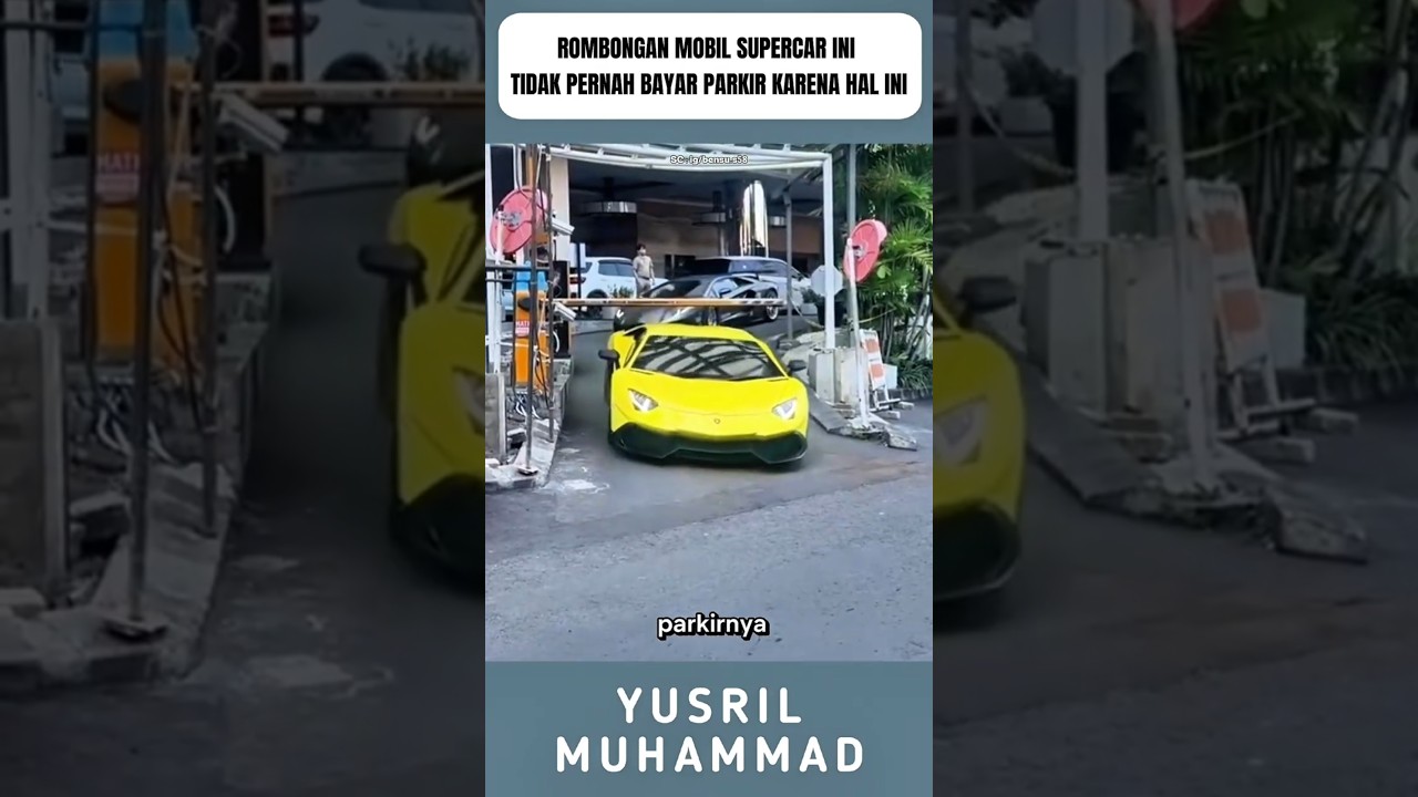 Karena Penghalangnya Gak Nyampek, Deretan Mobil Supercar ini tidak pernah bayar parkir #shorts