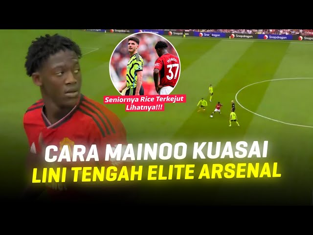 Sinar Mainoo Ketutupan Blunder Casemiro!!! Kecerdasan Kobbie Mainoo Saat Kuasai Lini Tengah Arsenal class=