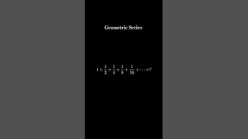 1+½+¼+⅛+... = 2 🤯 Infinite Geometric Series 💥 #maths #series