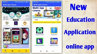 New application  education online app screenshot 2