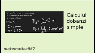 Calculul Dobanzii Simple