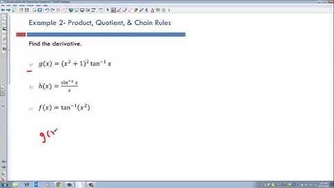 5 The Derivative Rules with Trigonometric Functions II