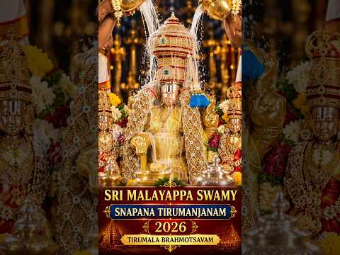 Sri Malayappa Swamy Snapana Tirumanjanam 2026 | Divine Abhishekam During Tirumala Brahmotsavam