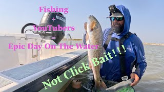 Wade Fishing Local Waters With A Local YouTuber...Redfish, Trout and a New Lure!