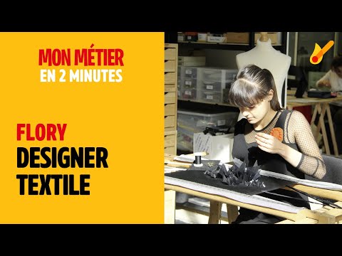 Miniature de la vidéo Designer textile - Mon métier en 2 minutes