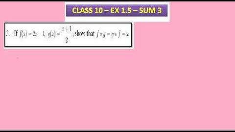 CLASS  - EX 1.5 - SUM 3