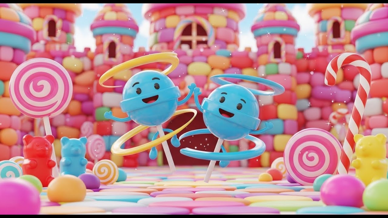 Счётный замок из конфет 🍭🏰 | Веселая песенка про сладкие угощения и счёт для детей | Детские стиш...