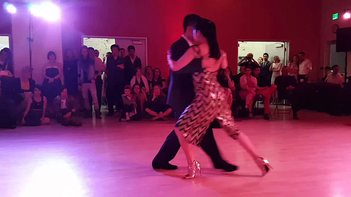 Derek Tang and Rachelle Lin at So. Cal Tango Champ...