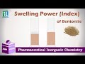 Swelling Power (Index) of Bentonite