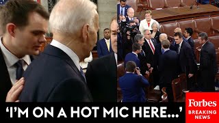 CAUGHT ON CAMERA?: Biden Has 'Hot Mic' Moment After State Of The Union Discussing Netanyahu