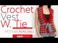 Crochet Vest with Tie | Pattern & Tutorial DIY