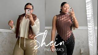 HUGE SHEIN FALL BASICS TRY-ON HAUL