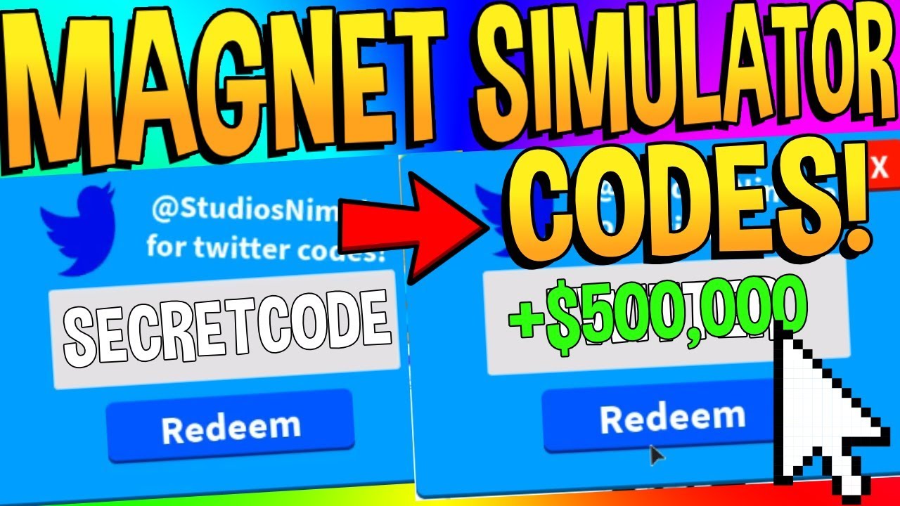 MAGNET SIMULATOR ALL CODES LOTS OF MONEY Roblox YouTube