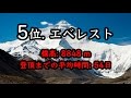 【登頂困難】危険な山ランキング