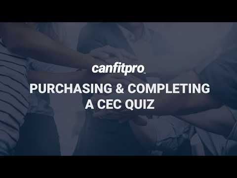 CEC Quiz - How to Purchase & Complete