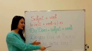 İngilis Dili 15-Ci Dərs Question And Negative Form Of Present Simple With A Verb