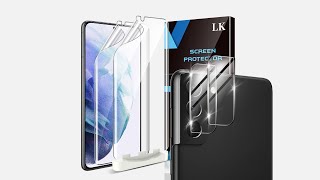 LK Protector [Soft TPU] + [Tapete antideslizante de malla gris] +[ lente de cámara ] para teléfono screenshot 4