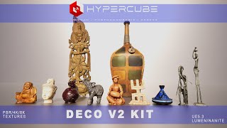 HYPERCUBE  DECO kit V2 UE5 photogrammetry asset