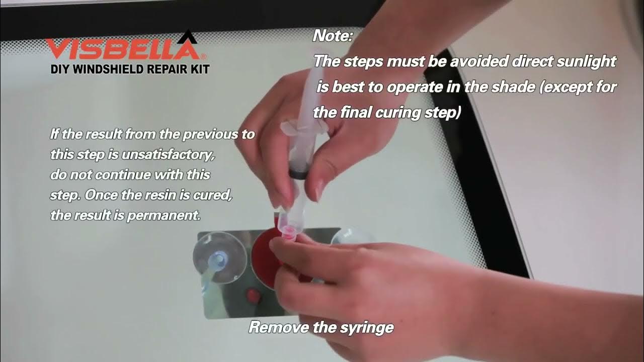 SUPERHOME CENTER DIY VISBELLA DIY WINDSHIELD REPAIR KIT YouTube