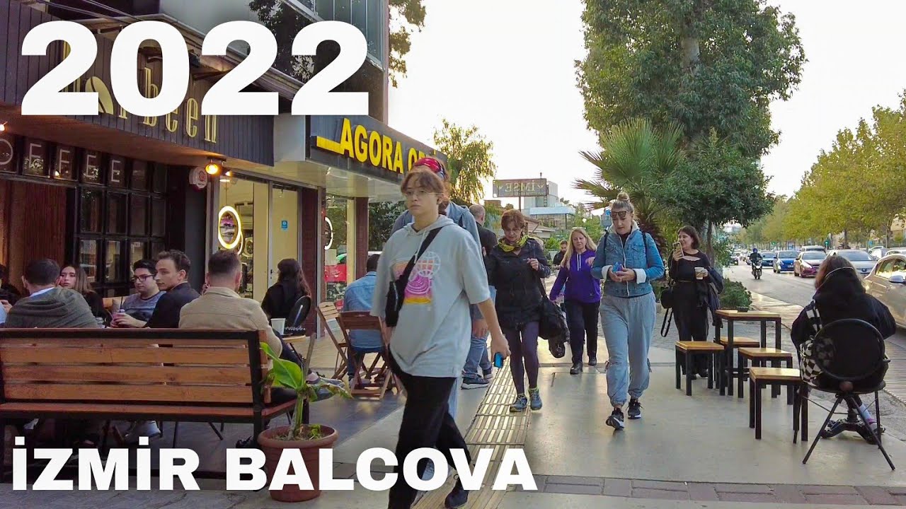 Izmir Walking Tour, Balçova Streets | Turkey Travel 2022 | 4K UHD 60fps