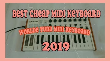 BEST CHEAP MIDI KEYBOARD 2019 - WORLDE TUNA MINI KEYBOARD UNBOXING + TESTING REVIEW [300 SUBS]