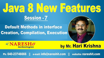Java 8 New Features | Session-7 | Default Methods in interface Creation,Compilation, Execution