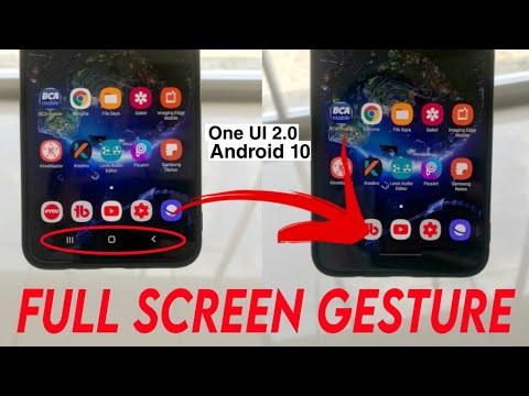 Cara Hilangkan Tombol Navigasi Samsung - Full Screen Gestures Samsung