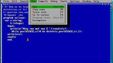 Đếm số từ trong một xâu kí tự