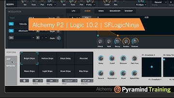 Alchemy Synth in Logic 10.2 | Advanced View | SFLogicNinja
