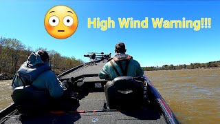 Neely Henry lake got angry with the high winds today!!!