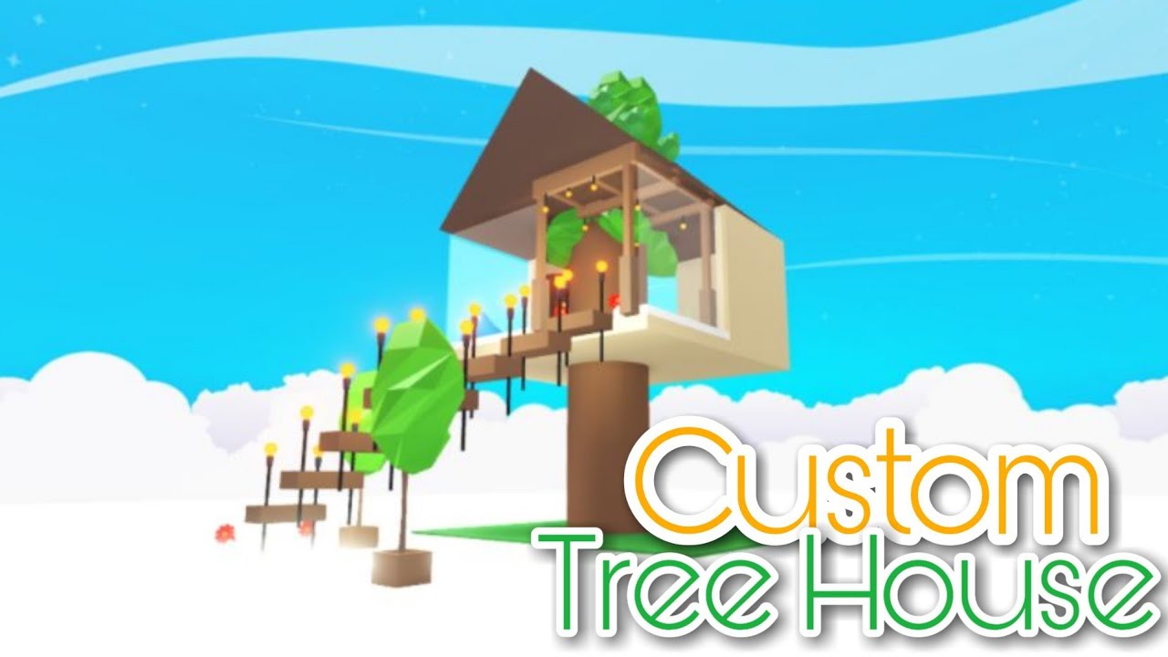 Custom Tree House Adopt Me Speed Build Roblox Youtube - roblox adopt me treehouse build