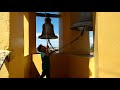 Niño de 5 años tocando las campanas del santuario de San Francisco Ocotlán Puebla