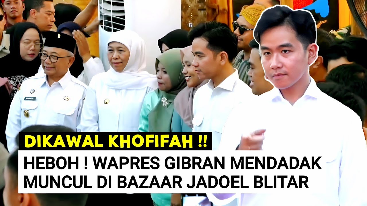 Tiba2 Wapres Gibran & Khofifah Kejutkan Warga Blitar Hadir Bazaar Jadoel Peringati Bulan Bung Karno